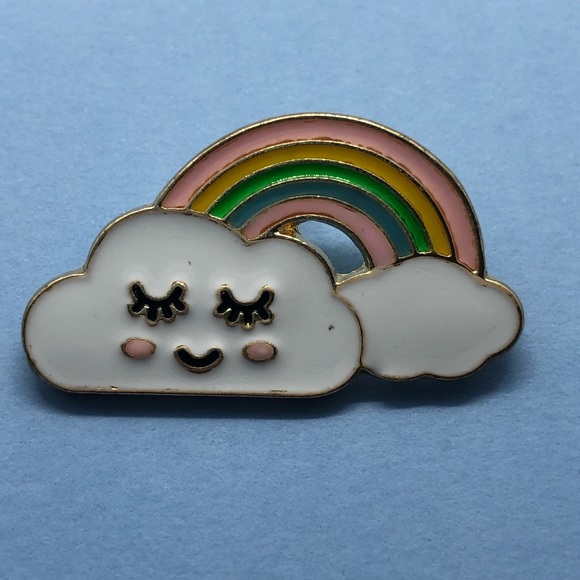 🌻10/$10🌻 Cloud Rainbow Enamel Pin - Picture 6 of 6